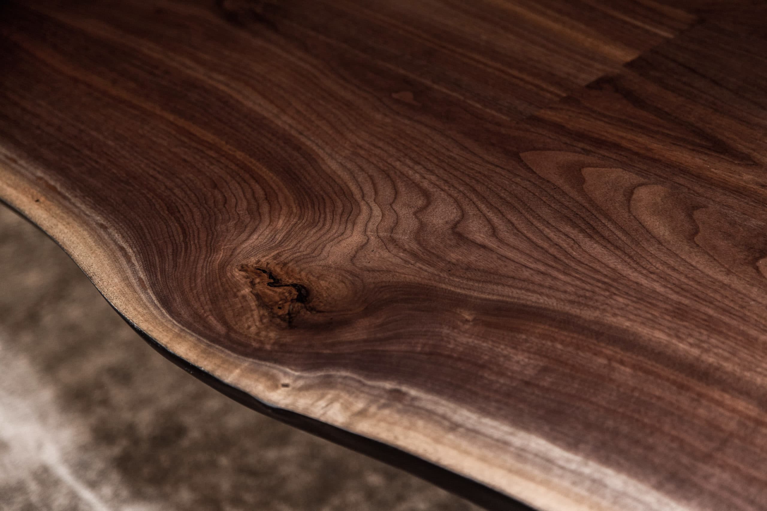 Solid wood dining table ideas in walnut