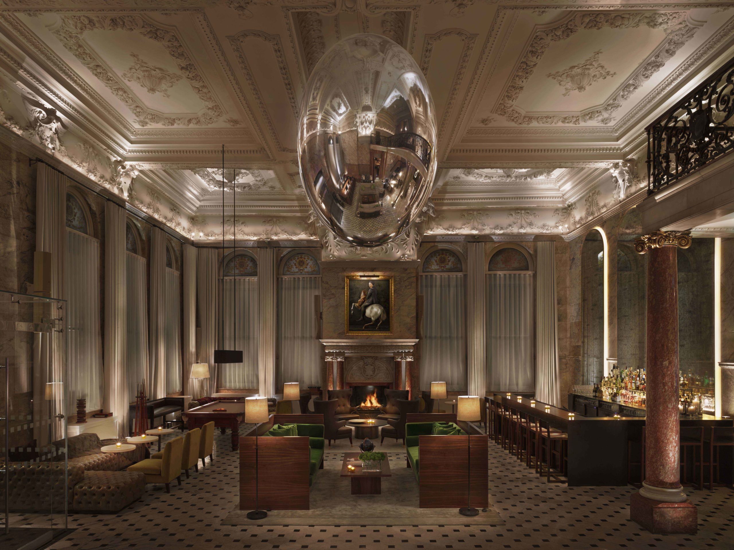 London Edition Hotel lobby area