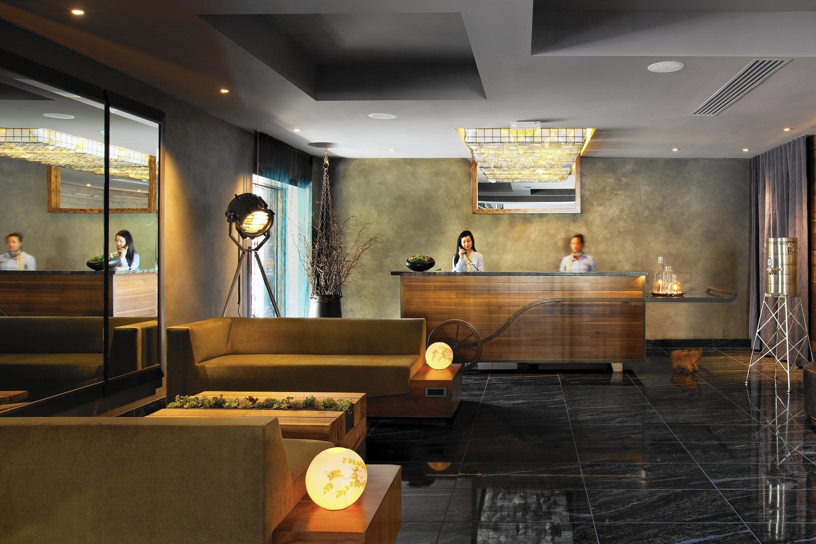 commercial reception area furniture for the Nobu Epiphany Hotel