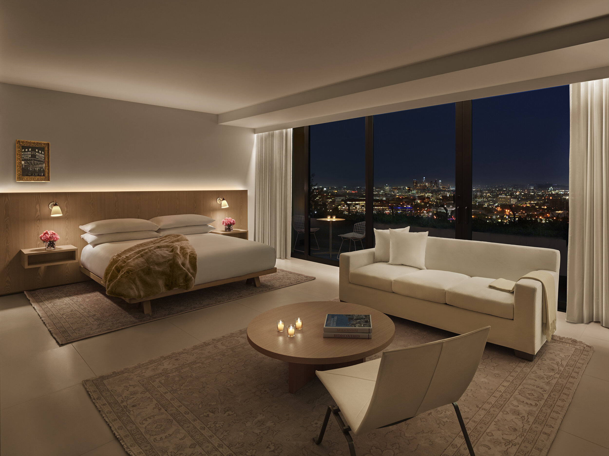 hotel room furniture layout by SENTIENT