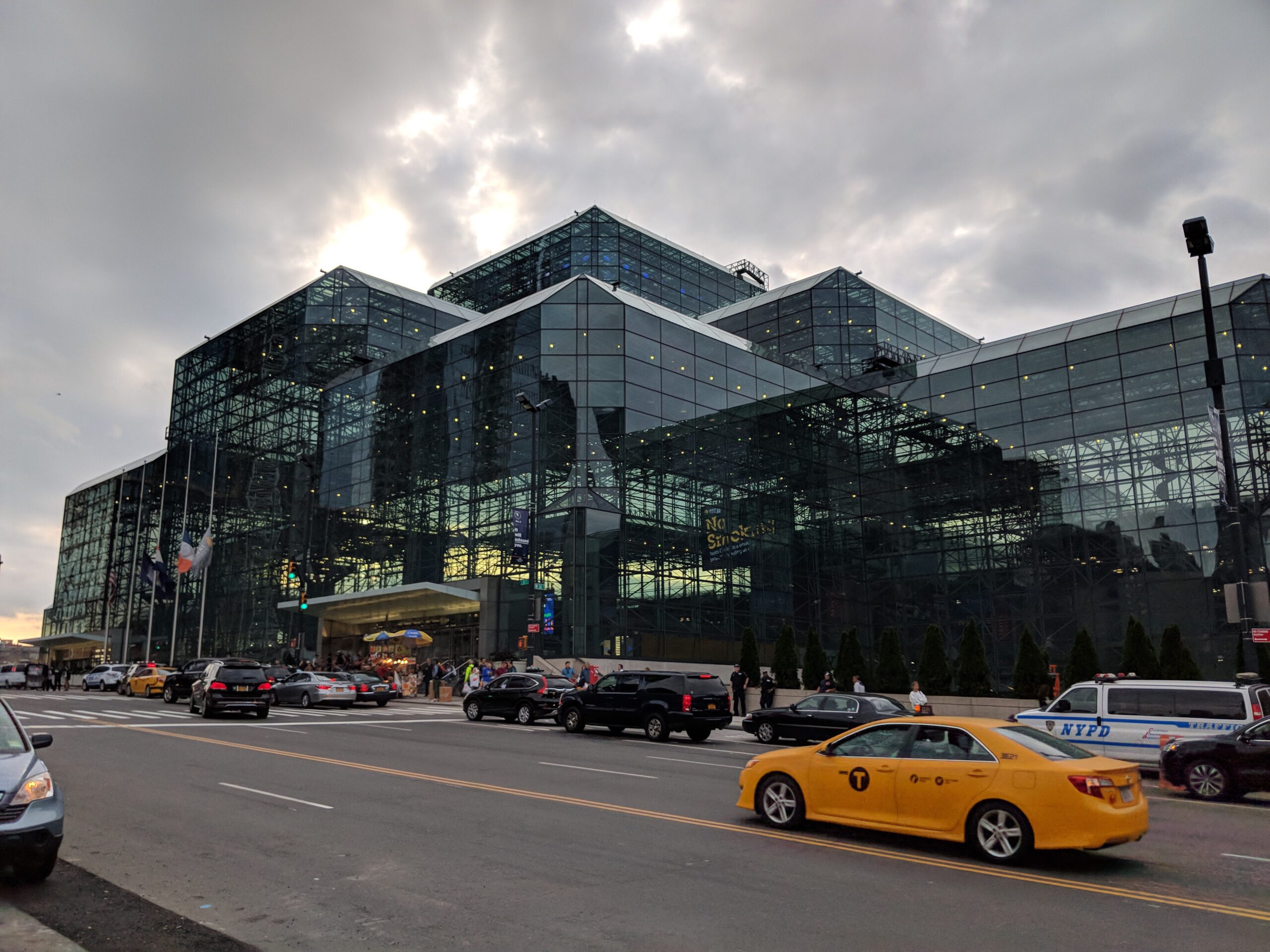SENTIENT at ICFF Javits Center Exterior view of the Javits Center, host venue for the ICFF, where SENTIENT showcased its latest furniture collections.